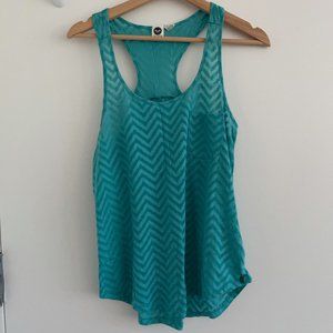 Roxy Turquoise Racer Back Cover Up Tank Top